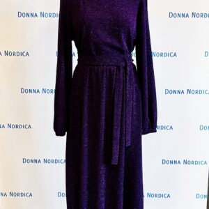 sparkling violet long dress