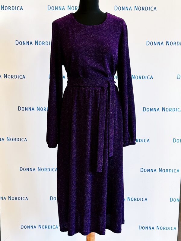 sparkling violet long dress