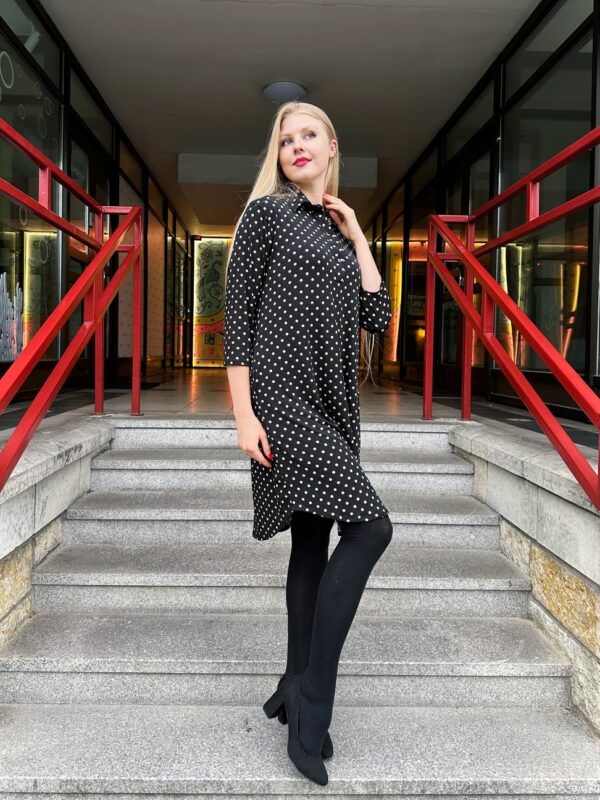 tunic dress polka dot