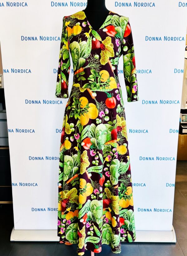 vegetable print dress