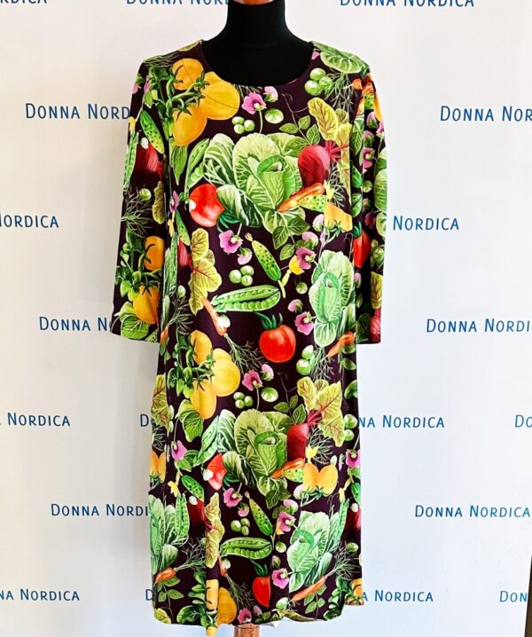 vegetable print dress