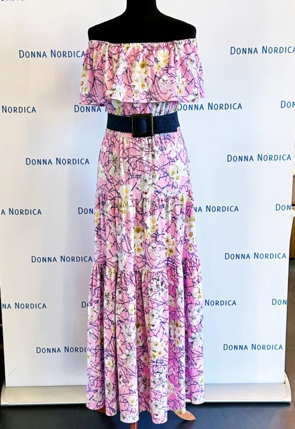 pink bloom tencel summer dress