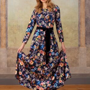 flower print autumn dress