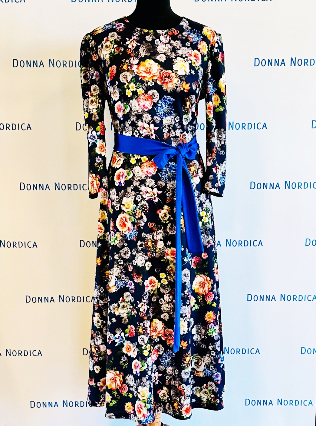 flower print midi dress