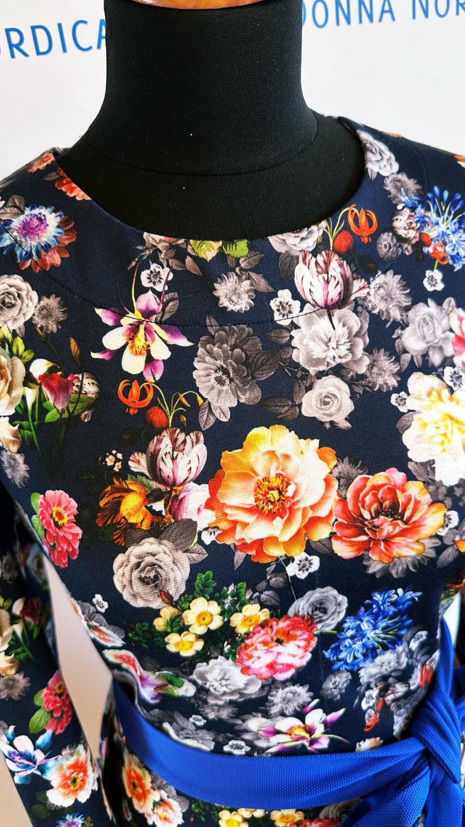 flower print midi dress