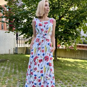 Maksikleit LIINA Rand Aasalilled Signatuur, 34, 36, 38, 40, 42, 44, 46