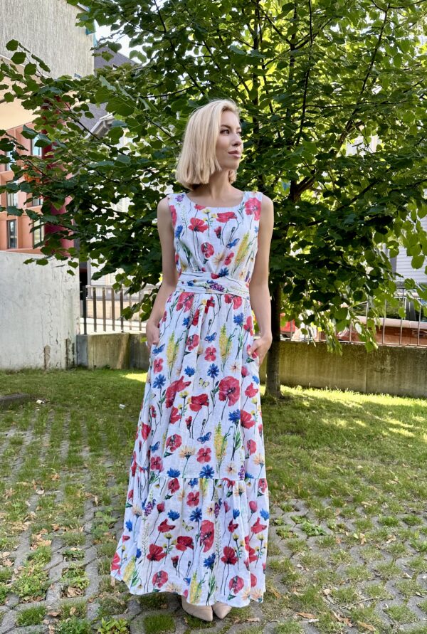 Maksikleit LIINA Rand Aasalilled Signatuur, 34, 36, 38, 40, 42, 44, 46