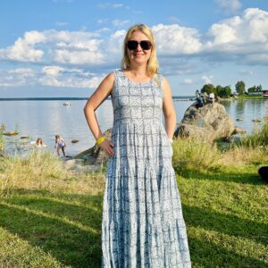 Pikk kleit LIINA Suvi Pakutrükk Signatuur, 34, 36, 38, 40, 42, 44