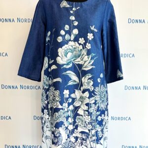 denim print dress