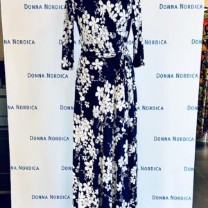 jasmines wrap dress dark blue