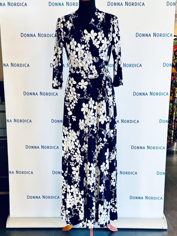 jasmines wrap dress dark blue