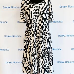 blackandwhite viscose dress