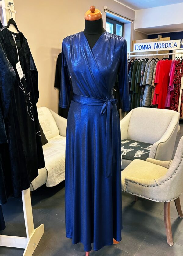 wrap dress ink blue indigo