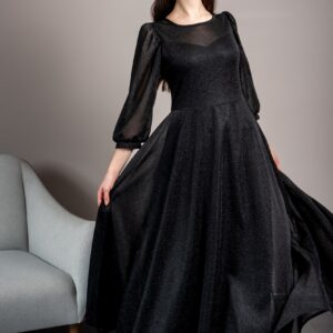 long black dress TANGO ONYX