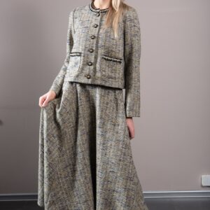 bouclet set skirt and jacket