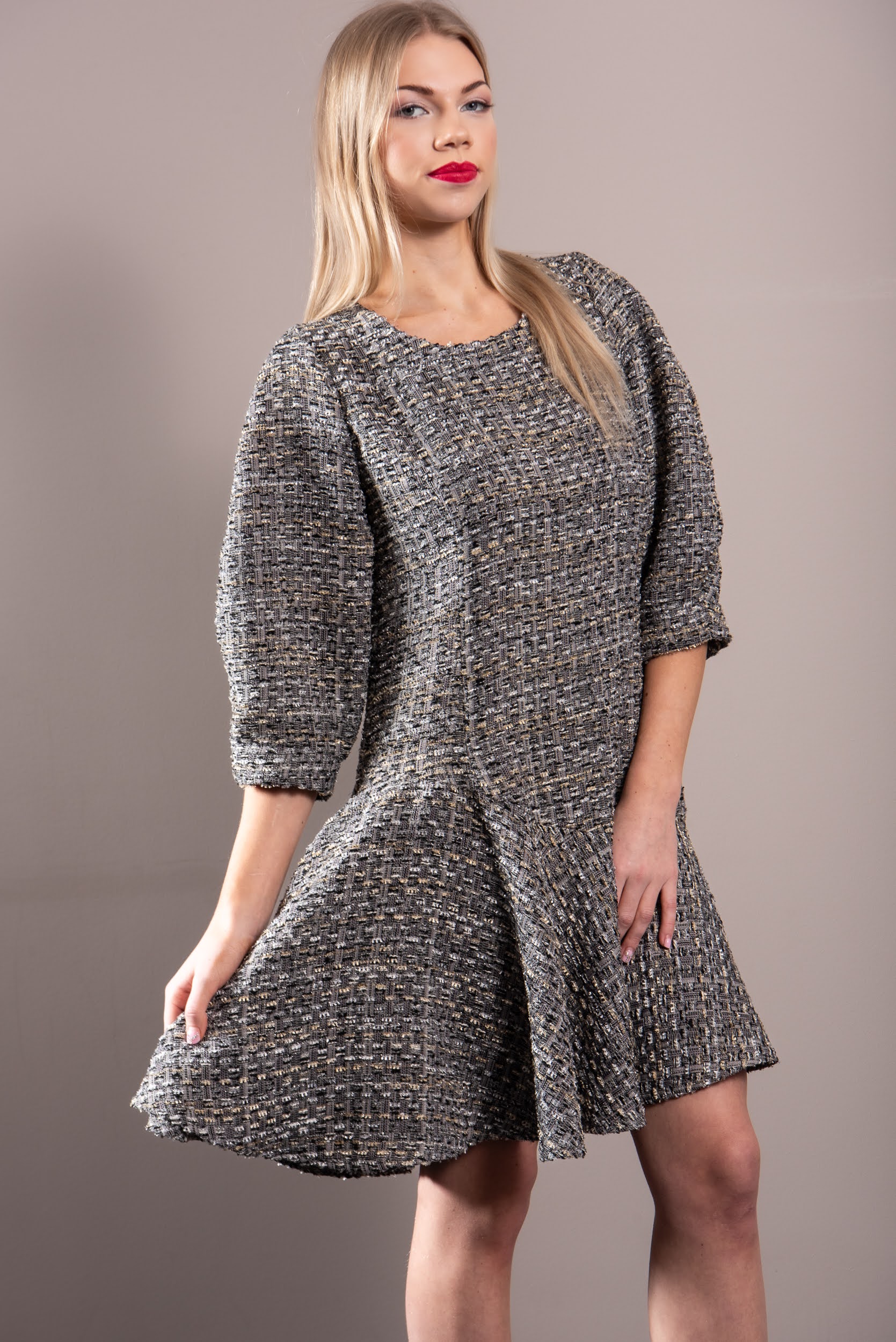 Kleit REVAL Twist Hõbe, 34, 36, 38, 40 - Image 4