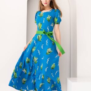 lily of valley cotton dress