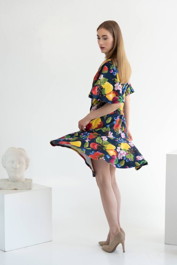 fruits print dress