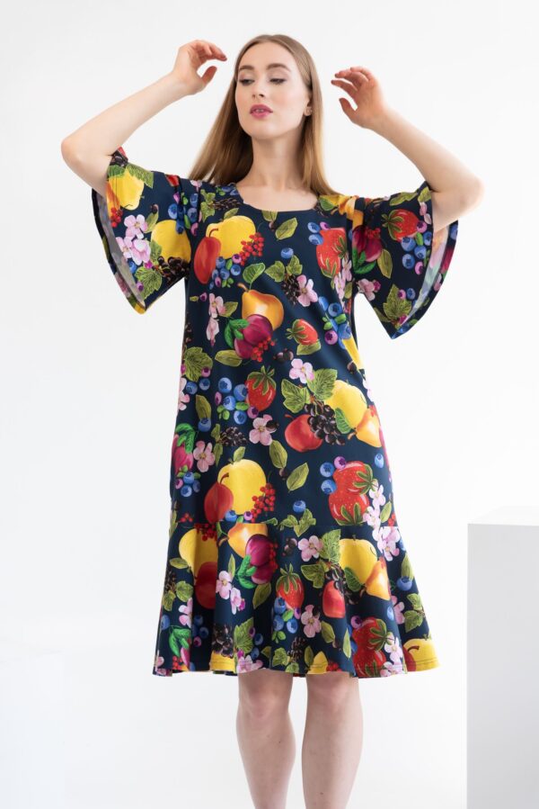 fruits print dress
