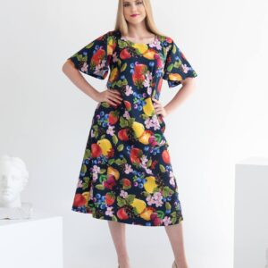 fruits print dress