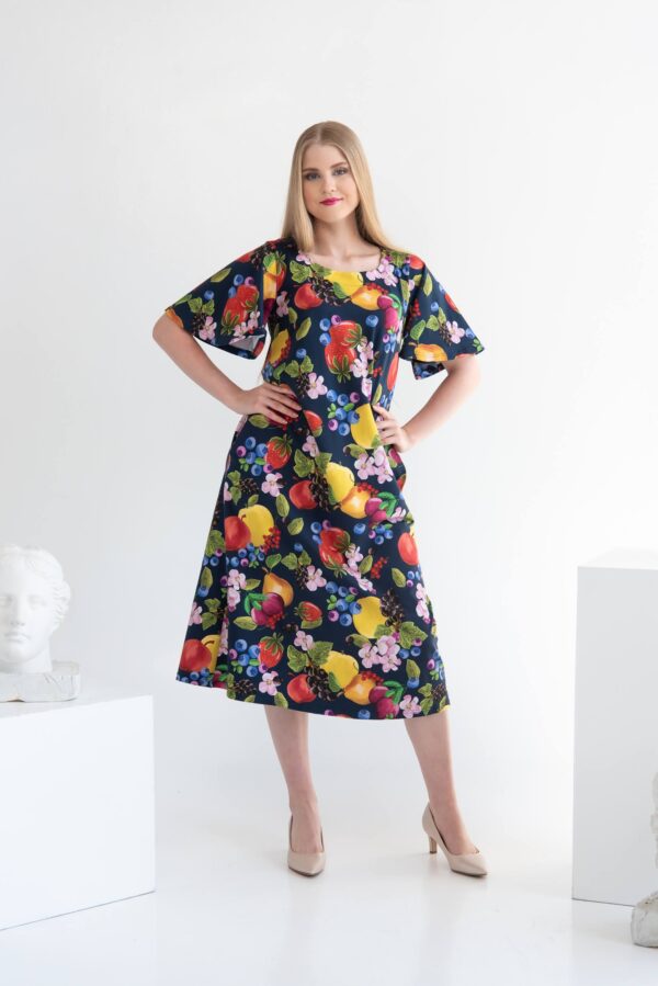 fruits print dress
