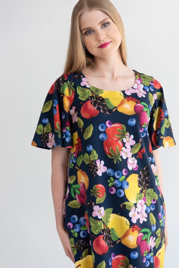 fruits print dress