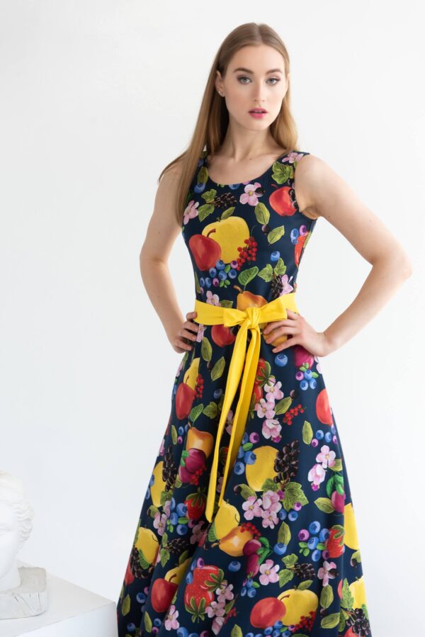 fruits print dress