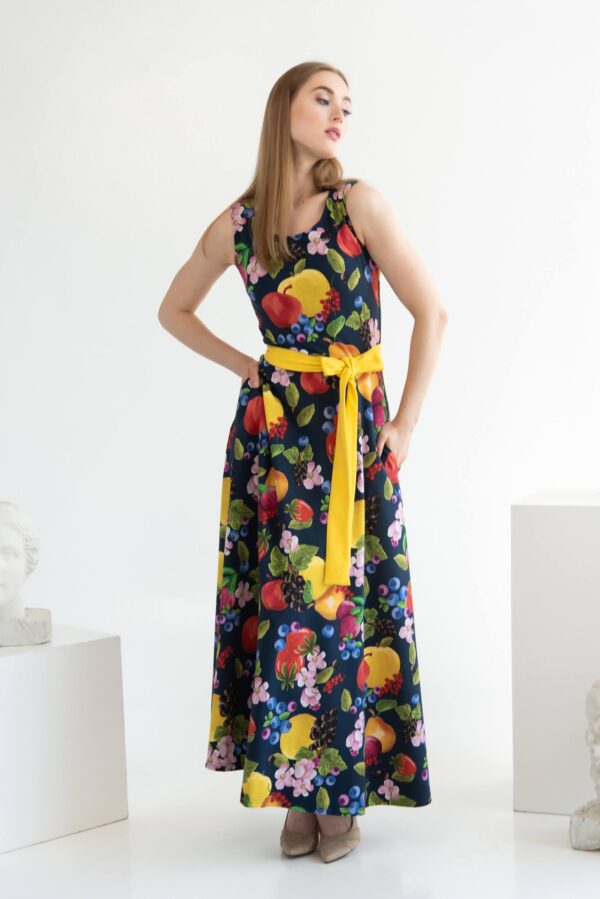 fruits print dress