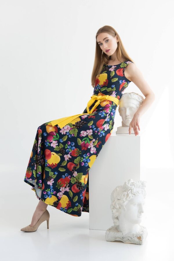 fruits print dress