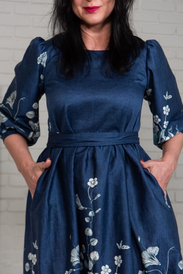 Pikk kleit INDIGOLILLED Suvi, 34, 36, 38, 40, 42, 44, 46 - Image 3
