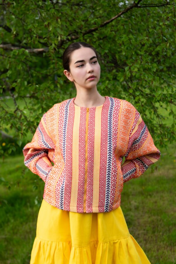 jacket vookiri cotton belt pattern
