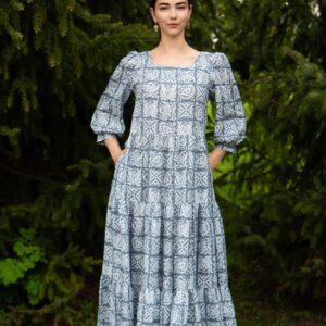 pakutrukk signatuur linen maxi dress