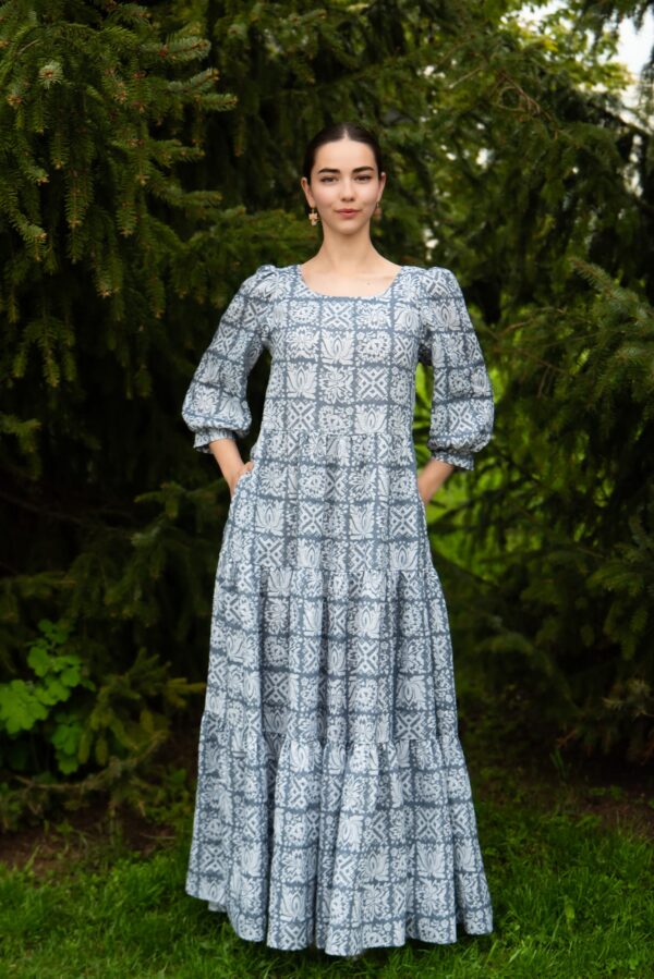 pakutrukk signatuur linen maxi dress