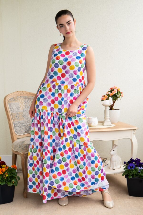 cotton polka dot varia dress