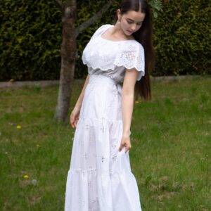 white broderie anglaise cotton maxi dress
