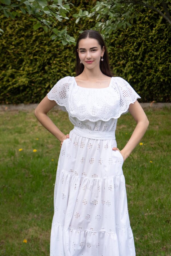 Maksikleit BRODERII Festival Valge, 34, 36, 38, 40, 42 - Image 4
