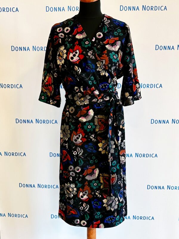 viscose wrap dress kimono style