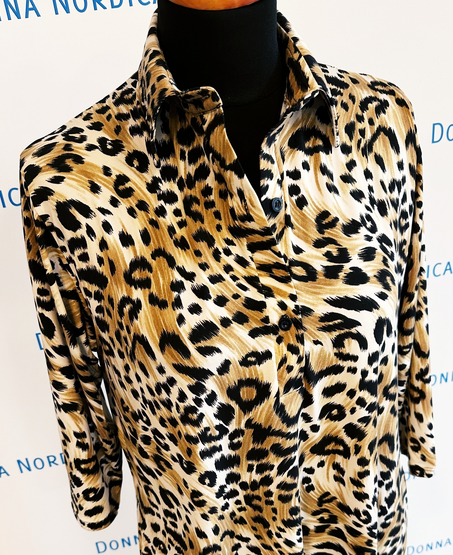 leopard print tunic dress