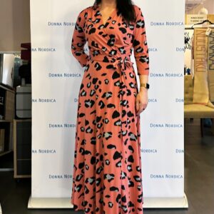 PINK PANTER WRAP DRESS
