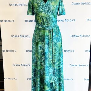 viscose tie dye turquoise dress