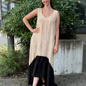 viscosa rand beige black linen
