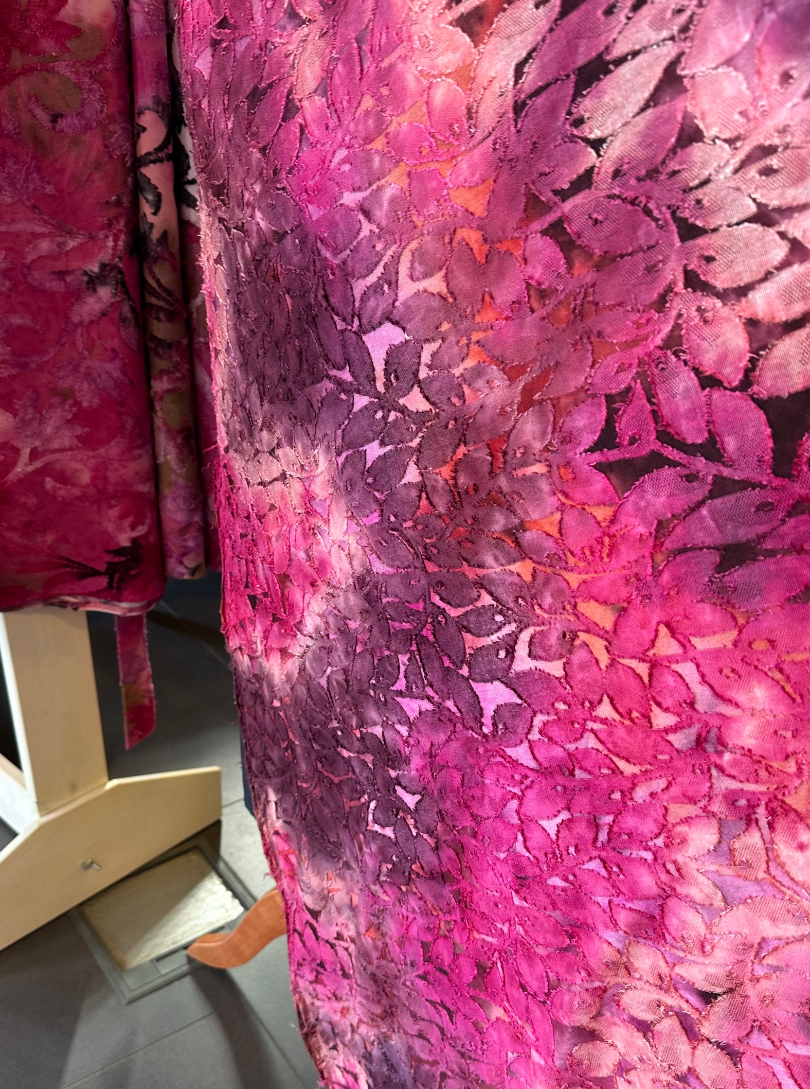 pink batik viscose